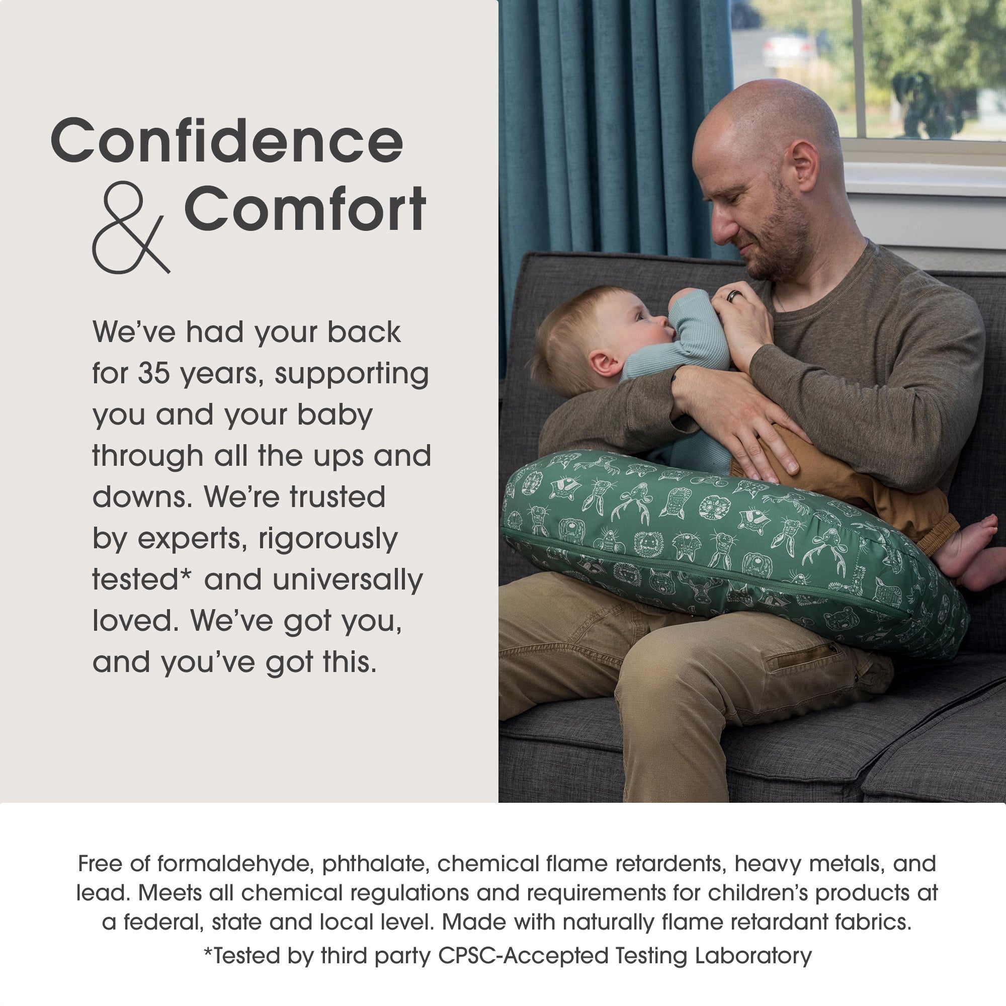 Boppy Original Nursing Pillow and Infant Support - Perfect for Breastfeeding, Bottle Feeding & Tummy Time - Soft, Comfortable & Ergonomic Design for Newborns & Babies
