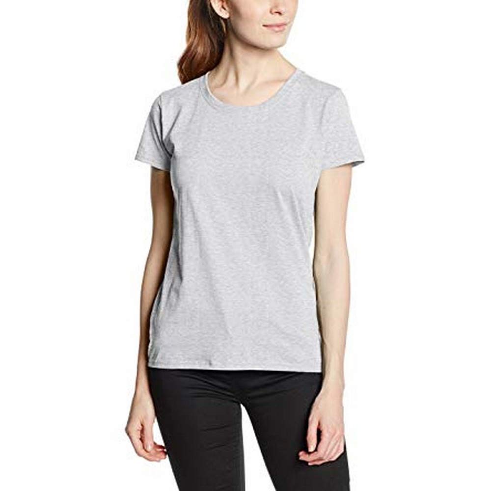 Fruit of the Loom Women's 61-372-0 Comfort Soft Cotton Crewneck T-Shirt - Casual Everyday Wear, Lounge, Gym & Layering Essential