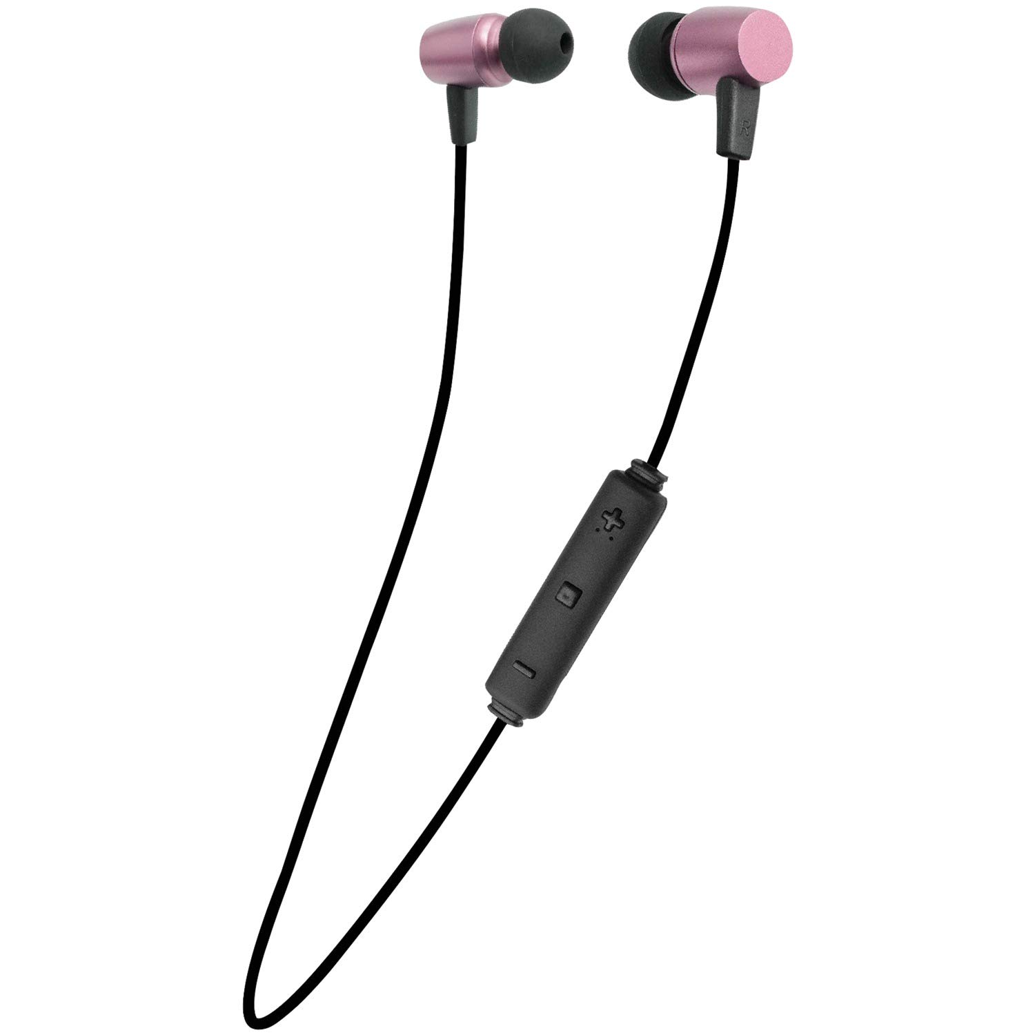 Wireless Bluetooth Earbuds with Built-in Mic - Rose Gold Noise Cancelling Headphones for Running, Workouts & Travel