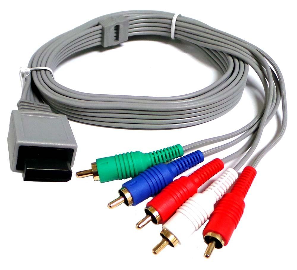 Premium Nintendo Wii & Wii U Component HDTV AV Cable - High Definition Video Audio Cable for Enhanced Gaming Experience - Perfect for Home Entertainment & Retro Gaming Setup (Bulk Packaging)