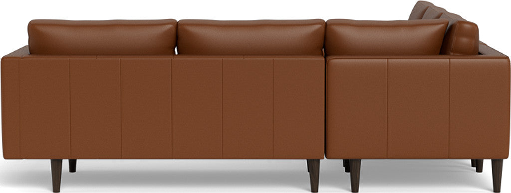 Ladybird 103 Genuine Leather Corner Sectional Sofa - Modern L-Shaped Couch for Living Room, Lounge & Home Theater Comfort