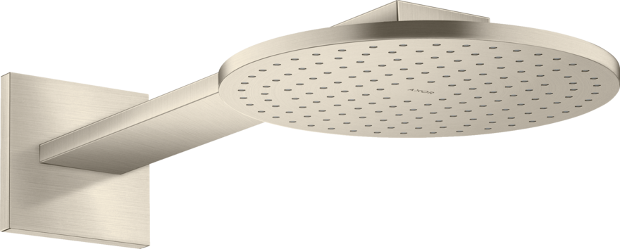 2-Piece Jet Shower Head and Arm Trim Set - 1.75 GPM Water Saving - Brushed Nickel Finish (Model 35364821) by Axor - Perfect for Modern Bathroom Renovations & Spa-Like Shower Experience