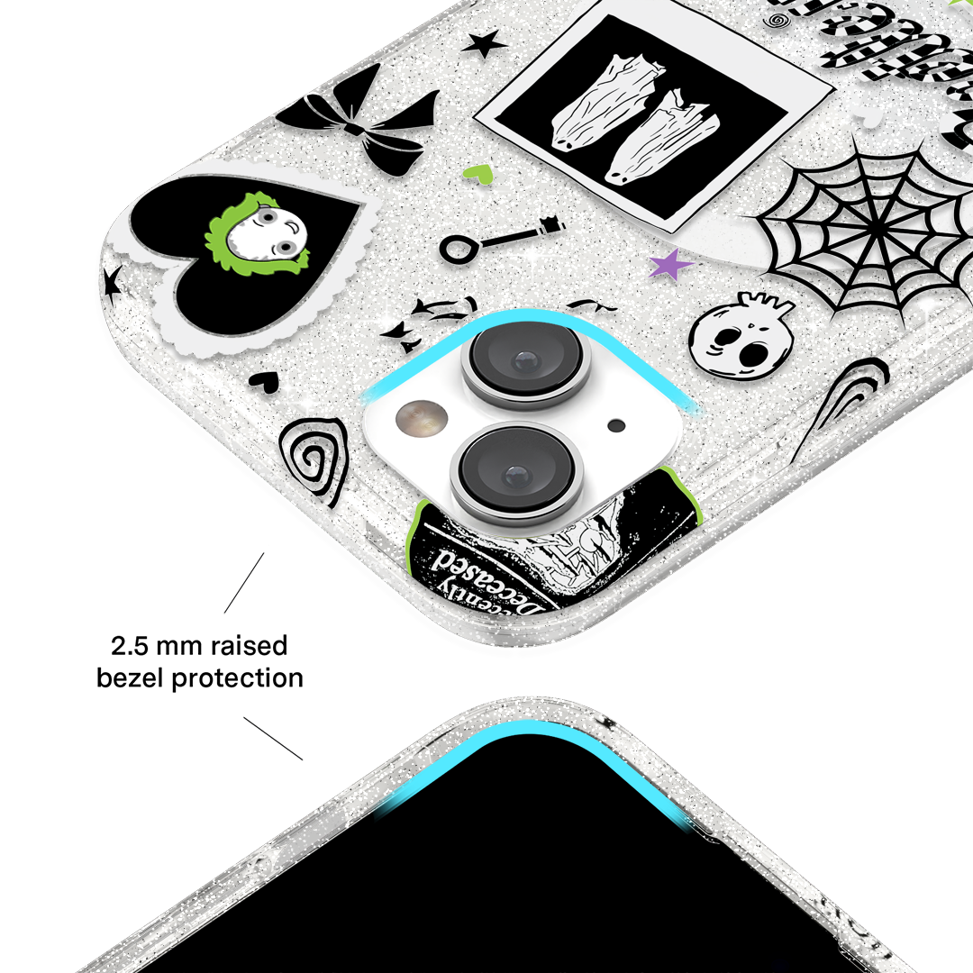 Beetlejuice Ghost with the Most iPhone Case - Fun Movie Character Phone Cover for iPhone 11/12/13/14/15 Pro Max - Perfect for Halloween, Cosplay & Movie Fans