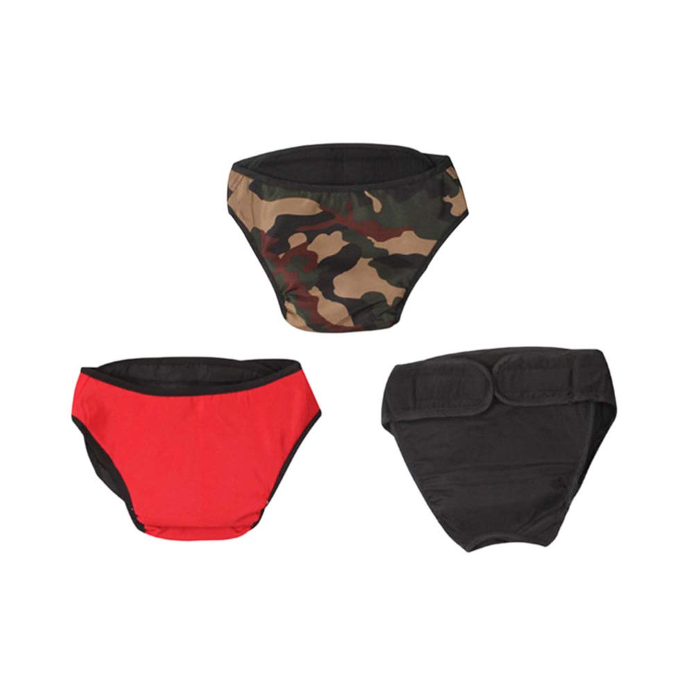 3PCS Washable Dog Diapers for Female Dogs - Soft Pet Diapers with Leak-Proof Pads, Adjustable Belly Bands for Puppies, Cats & Incontinence Pets - Perfect for House Training, Travel & Post-Surgery Care