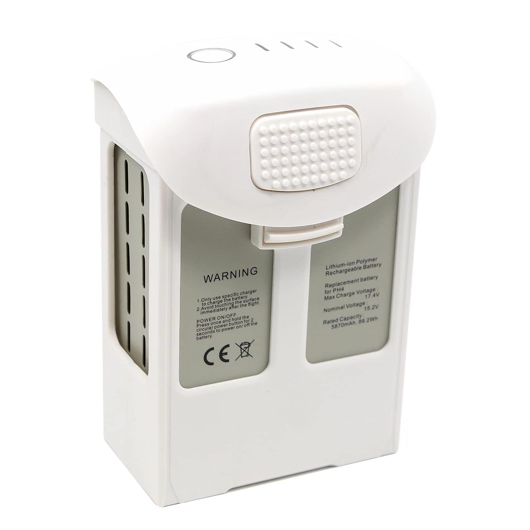 VILLEQUET Phantom 4 15.2V 5870mAh High-Capacity Intelligent Flight Battery - Compatible with DJI Phantom 4, Phantom 4 Pro, Phantom 4 Pro V2.0 & Phantom 4 Advanced Drones - Perfect for Aerial Photography, Videography & Extended Flight Time