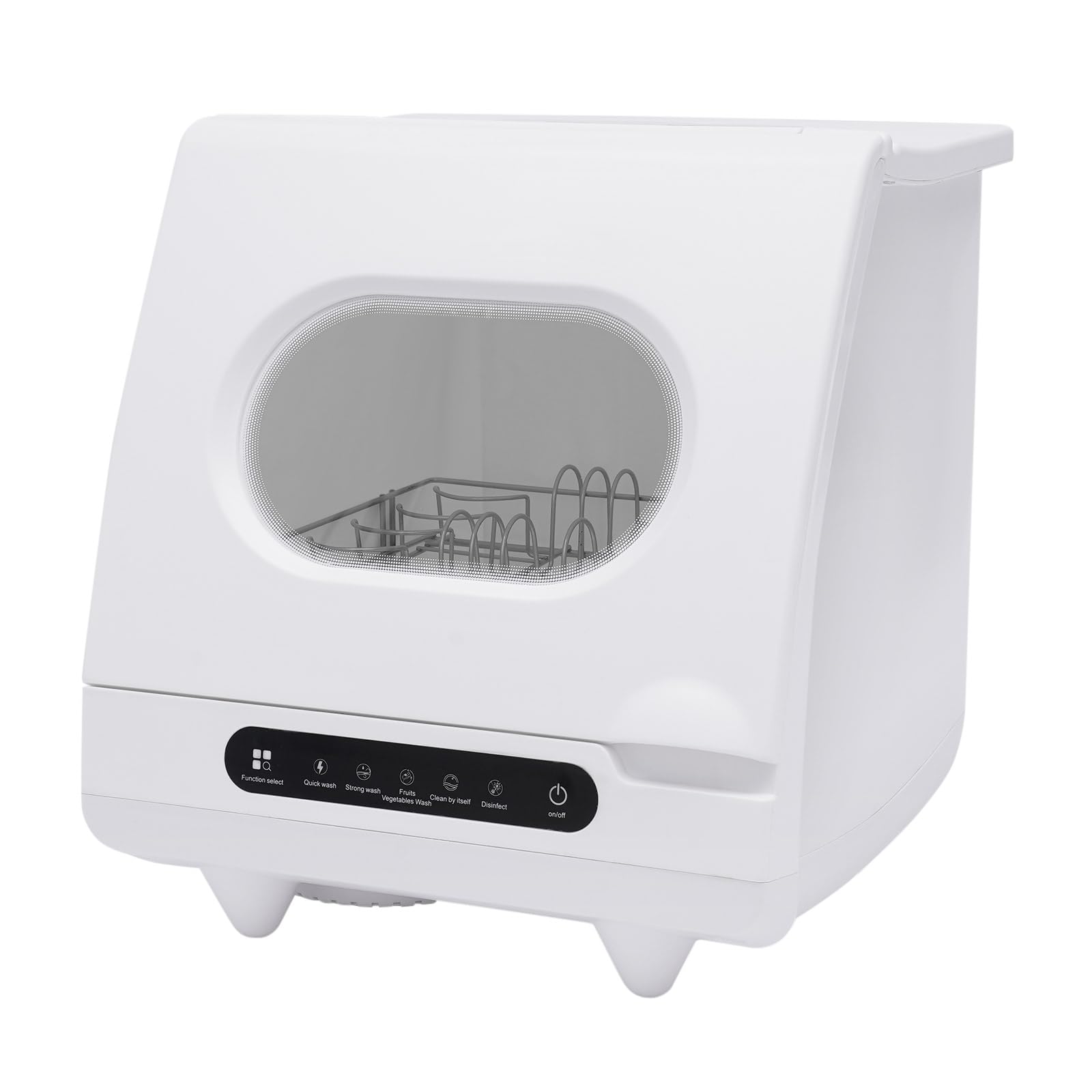 Portable Mini Countertop Dishwasher 1200W - Compact Dishwasher with 5 Wash Programs for Small Spaces | Perfect for Apartments, Dorm Rooms, RVs & Camping | Saves Water & Energy for Eco-Friendly Cleaning