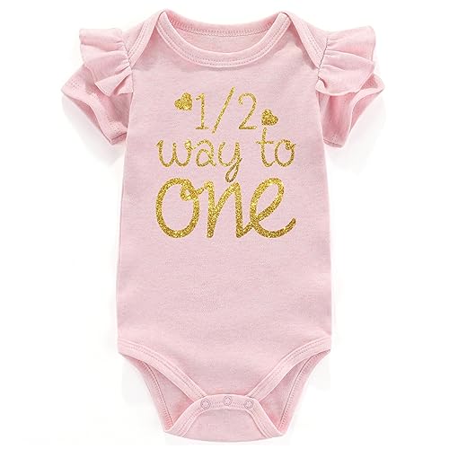 Half Way to One With Ruffles Pink113
