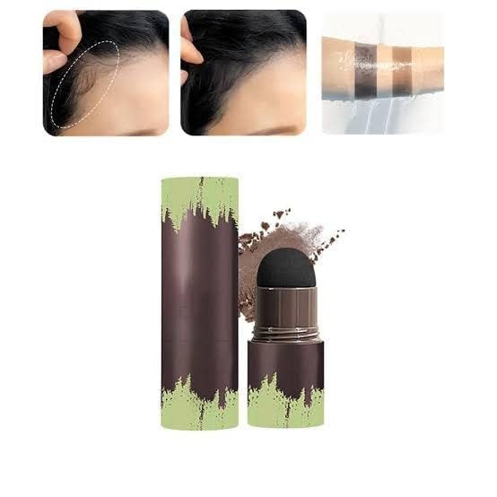 Glowhouse Hair Line Root Touch Up & Eyebrow Powder Stick - 3.5g Brown | Quick Root Concealer & Brow Filler for Gray Coverage & Natural-Looking Brows | Perfect for Daily Use, Travel & On-The-Go Touch Ups