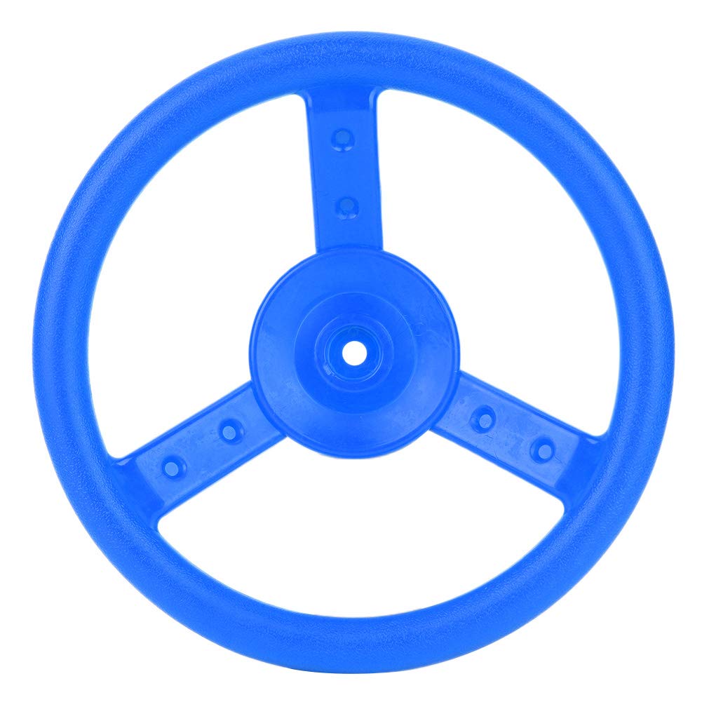 Portable Playground Steering Wheel Toy - Blue Kids Outdoor Play Equipment for Swingsets & Playgrounds - Perfect for Backyard, Park, and School Play Areas