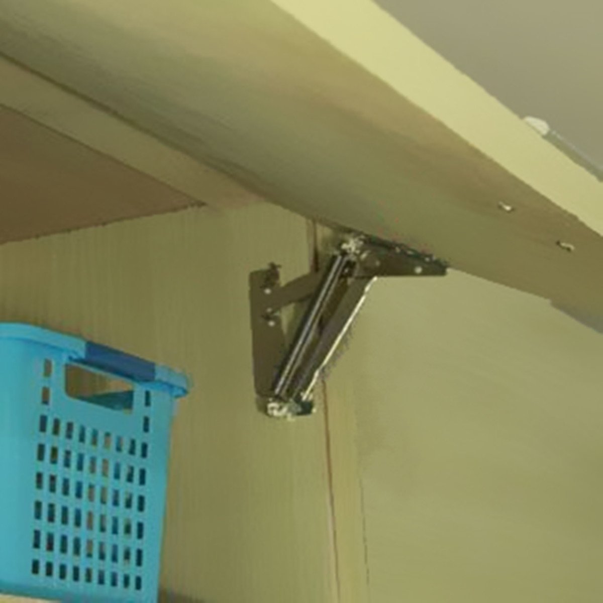 80 Degree Sprung Hinges for Kitchen Cabinets - Upper Door Lift Support Hardware (Left & Right Pair) - Perfect for Cabinet Door Stay Flap and Top Mount Applications
