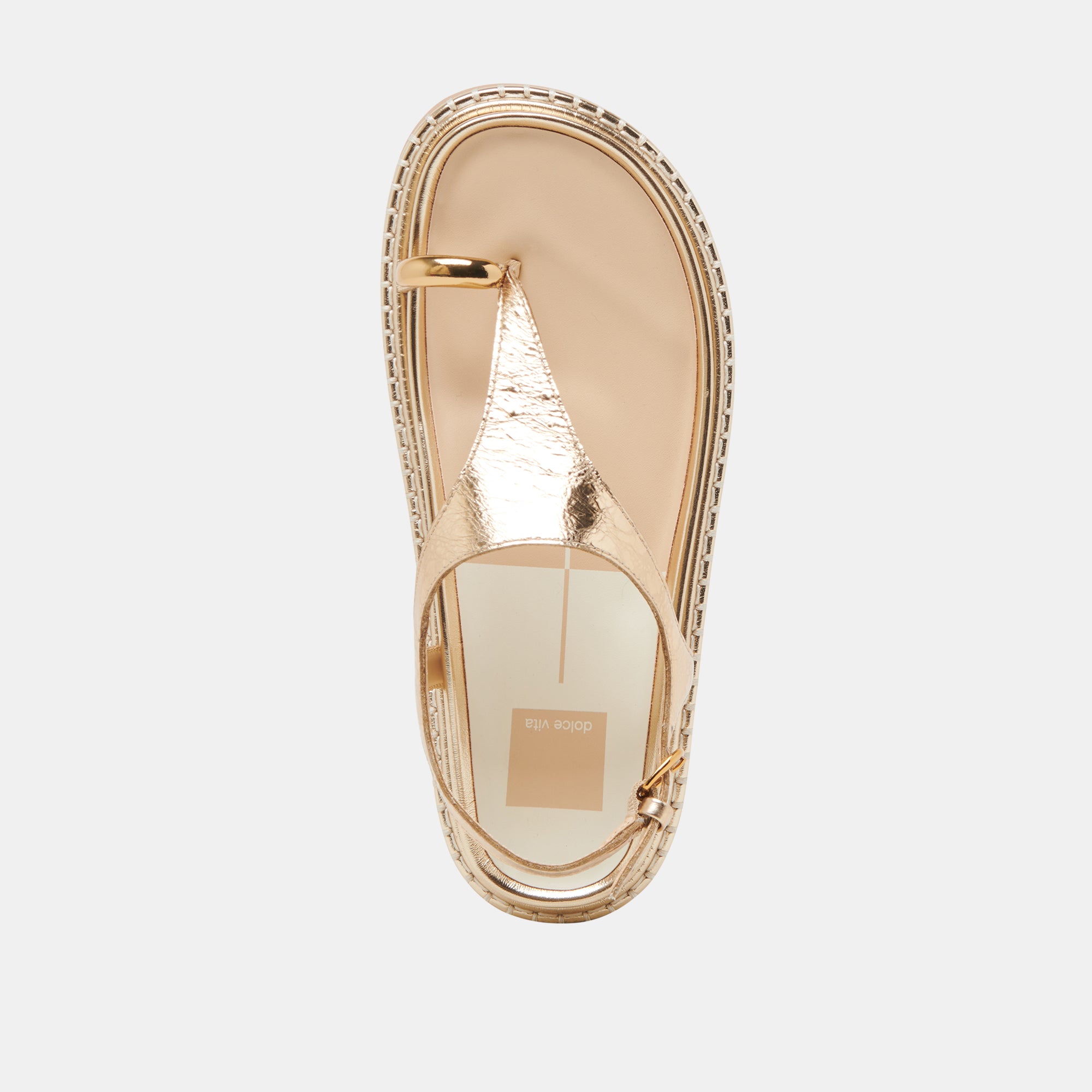 STEFAN Distressed Leather Sandals for Women - Gold Gladiator Sandals for Summer, Beach, and Casual Outfits