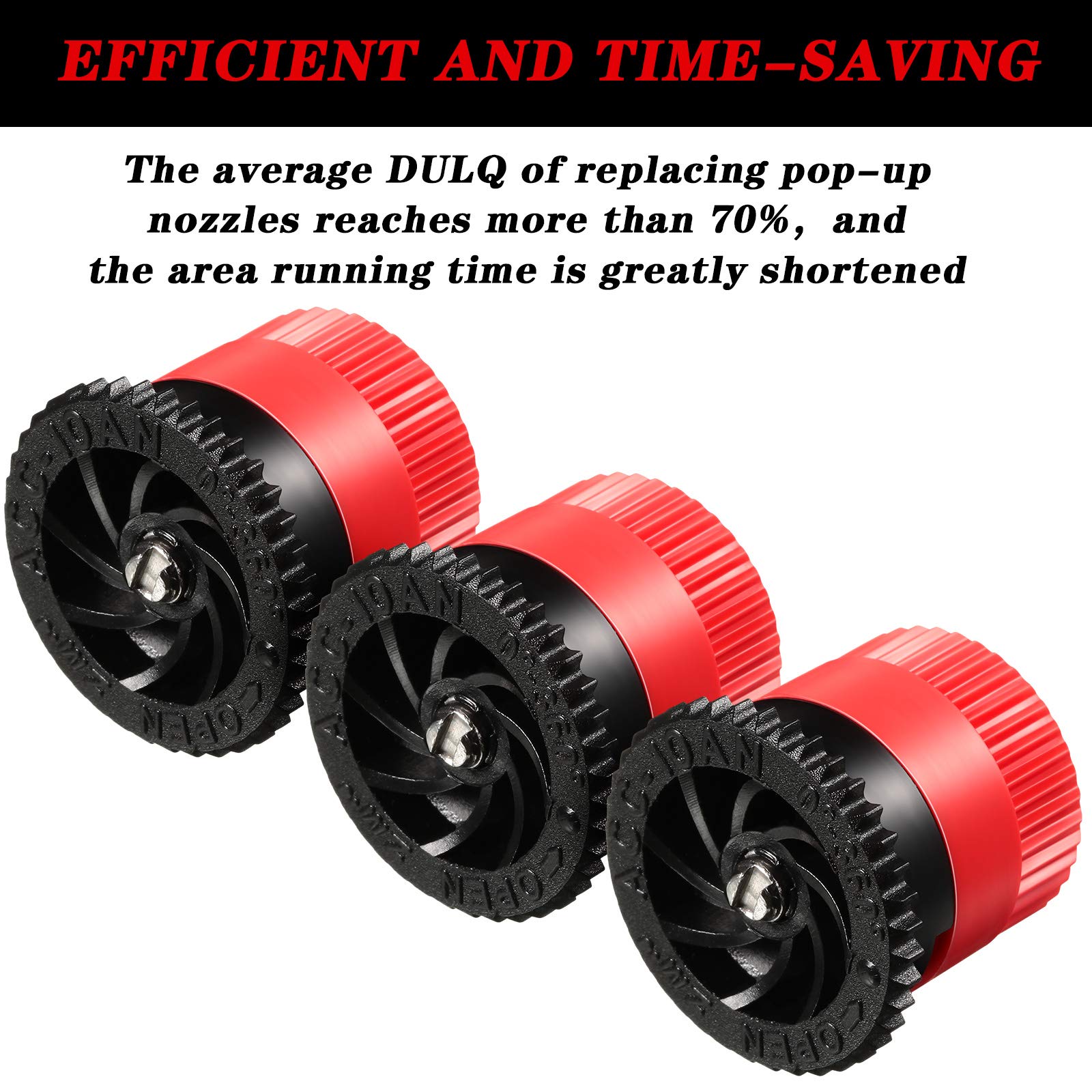 16 Pcs Variable Arc Nozzle Sprinkler Heads - High Efficiency Pop-up Sprinkler Replacement Compatible with RainBird, Hunter, Orbit - Perfect for Lawn, Garden & Landscape Irrigation Systems
