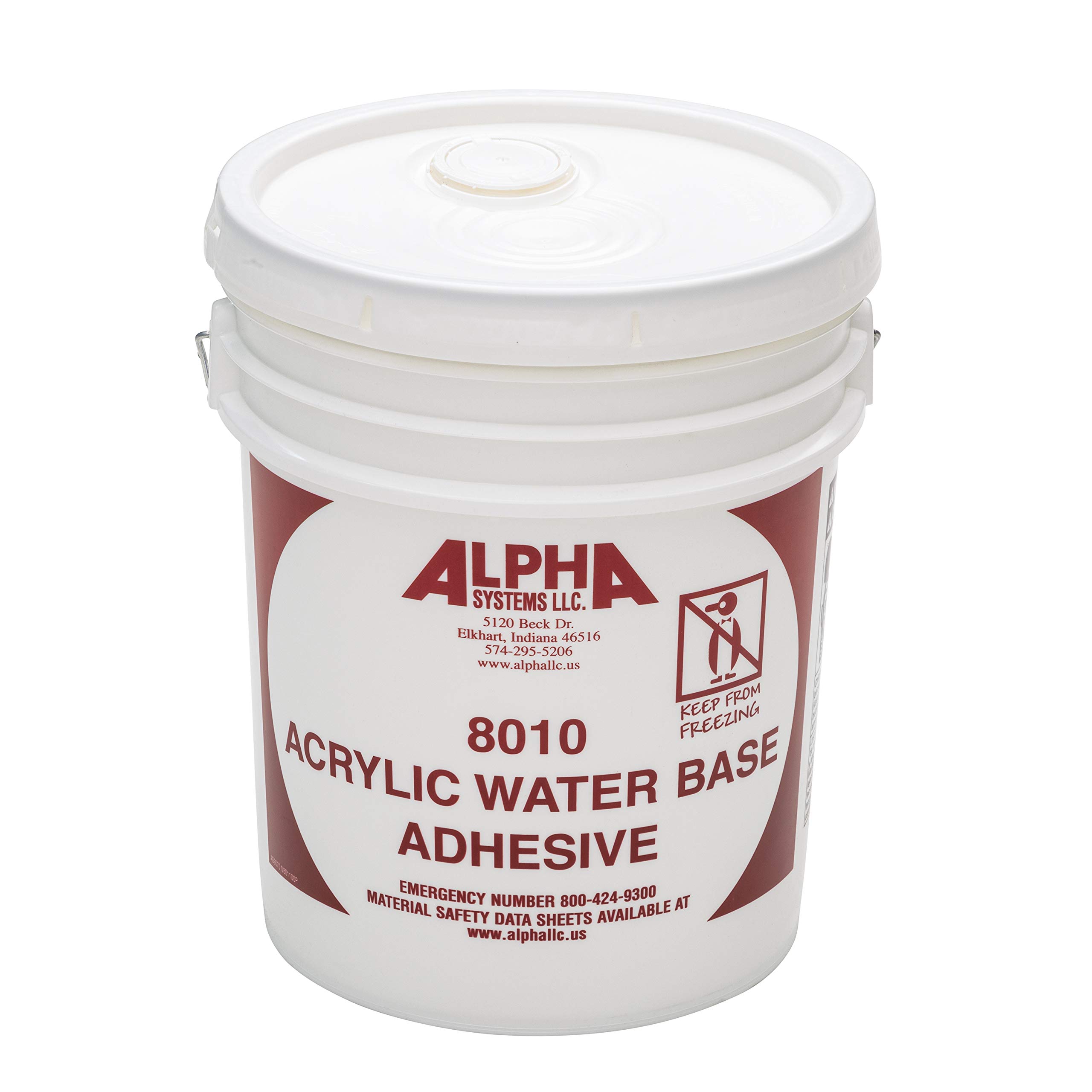 Alpha Systems 8010 Water Based Adhesive - Strong, Non-Toxic Glue for Wood, Paper, Fabric & Crafts | Perfect for DIY Projects, Scrapbooking & Home Repairs