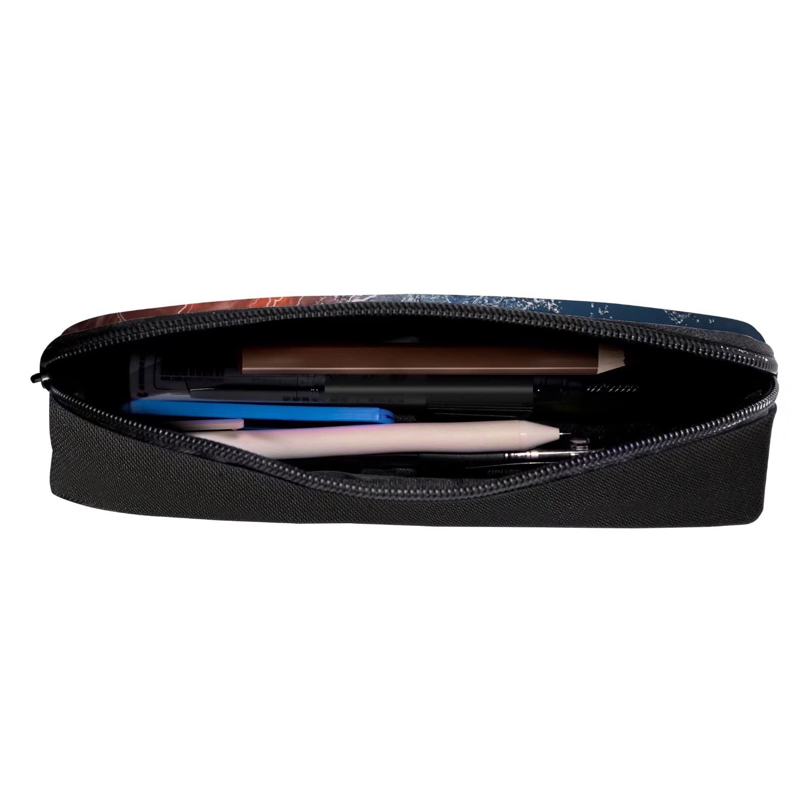 Cool Lightning & Soccer Pencil Case for Teens - Durable School & Office Supplies Organizer for Boys & Girls - Perfect for Backpacks, Desks & Study Sessions