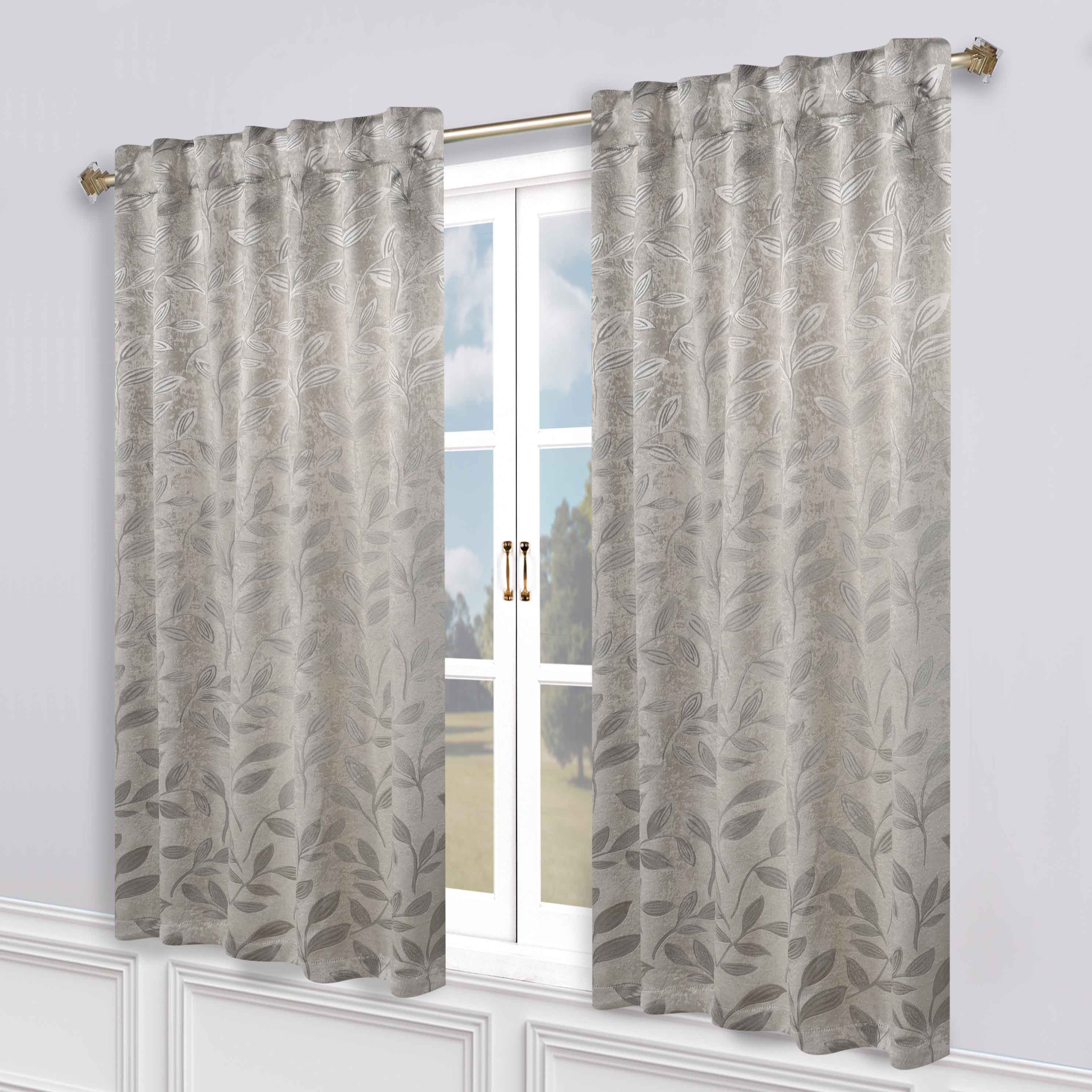 Premium Blackout Curtains for Bedroom - Super Soft Thermal Insulated Room Darkening Drapes with Back Tab Design (Set of 2 Panels) - Perfect for Nursery, Home Theater & Shift Workers