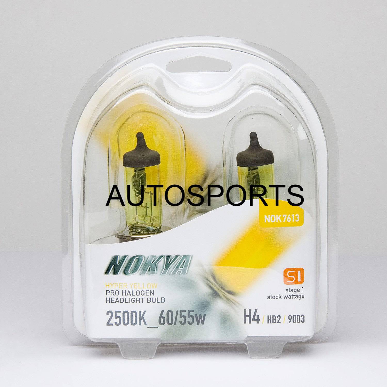 Nokya Hyper Yellow H4/9003/HB2 Bulbs 2500K 60/55W - Premium Halogen Headlight Bulbs for Enhanced Night Vision & Fog Driving - Perfect for Cars, Trucks & Off-Road Vehicles