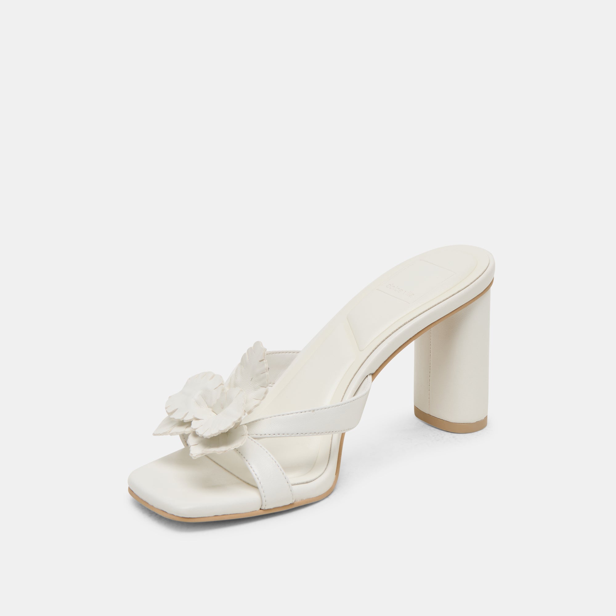 NIKIL Women's White Leather High Heels - Elegant Dress Shoes for Parties, Weddings & Formal Events