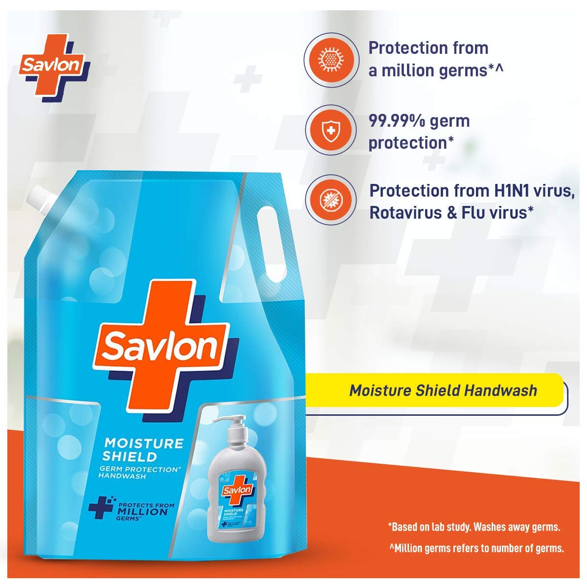 Savlon Moisture Shield Germ Protection Liquid Handwash Refill Pouch 1500ml & Surface Disinfectant Spray 230ml - Antibacterial Hand Soap and Multi-Surface Cleaner for Home, Kitchen, Bathroom, and Office Use