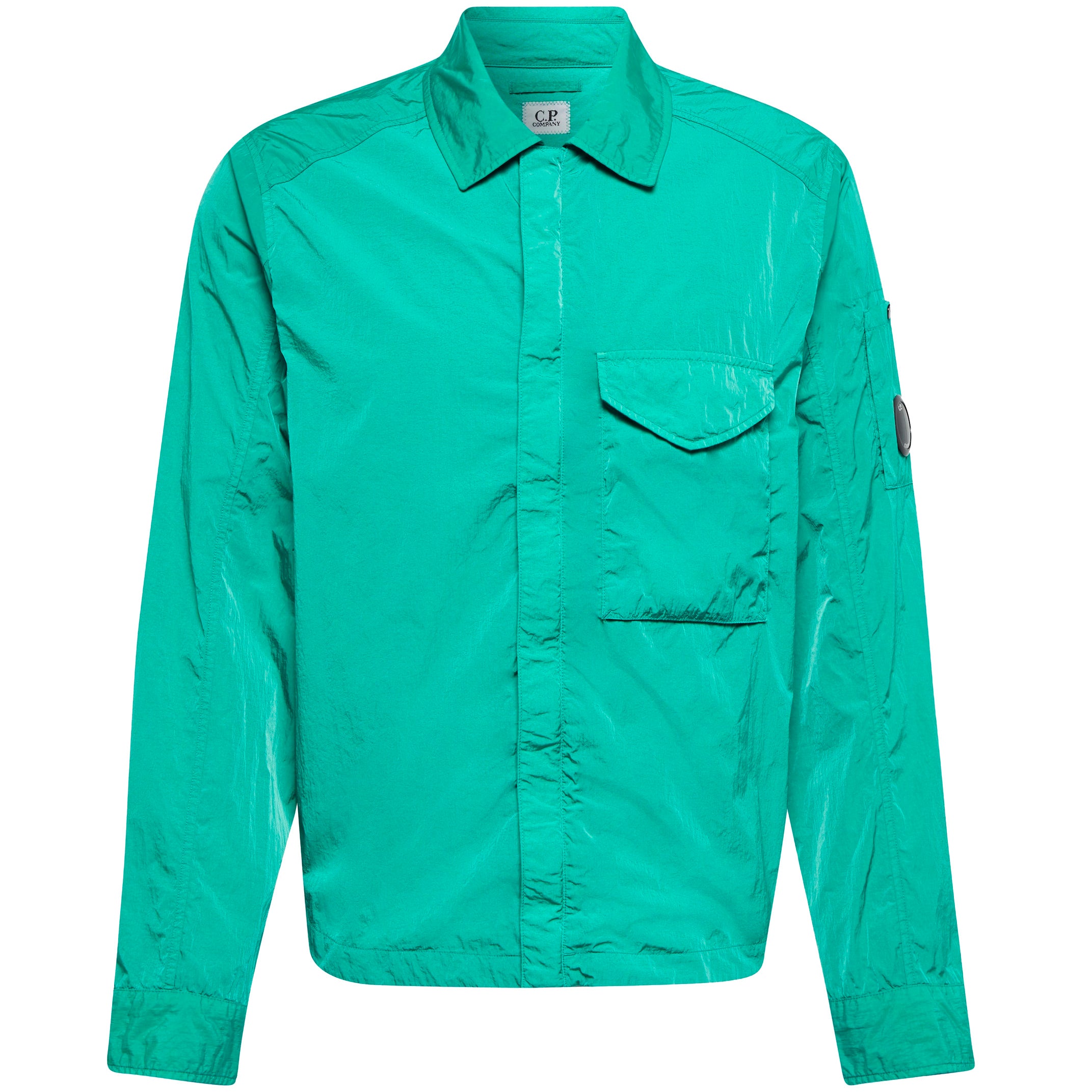 CP Company Chrome R Overshirt - Lightweight Water-Resistant Jacket for Men | Urban Streetwear & Outdoor Activities