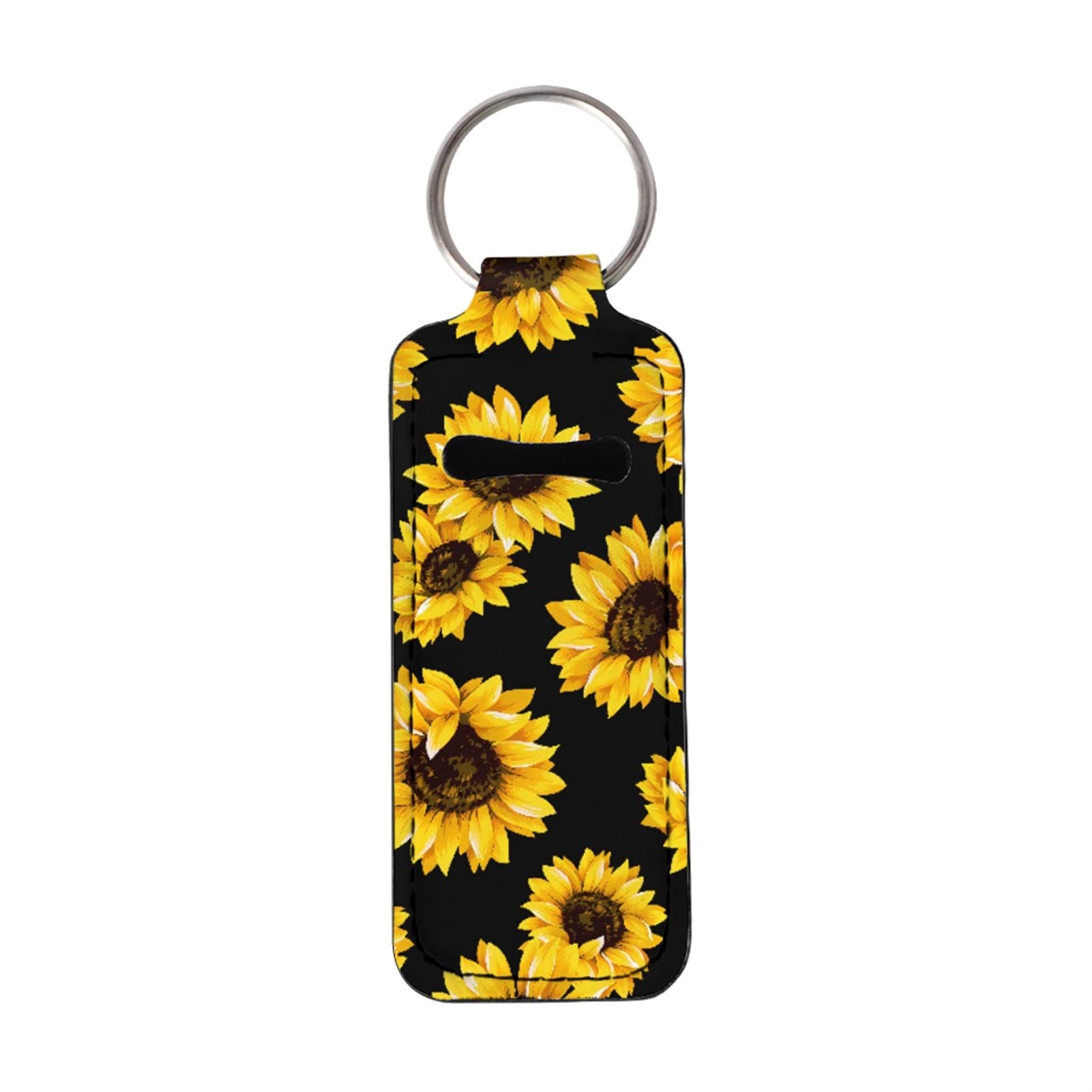 Stylish Print Chapstick Keychain Holder - Lipstick & Lip Balm Holder for Women - Perfect for Keychains, Purses, and Everyday Use
