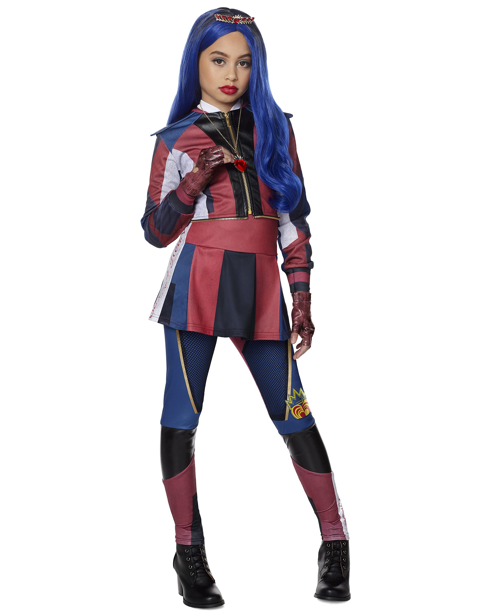 Descendants 3 Evie Kids Costume | Disney Licensed Halloween Cosplay for Parties