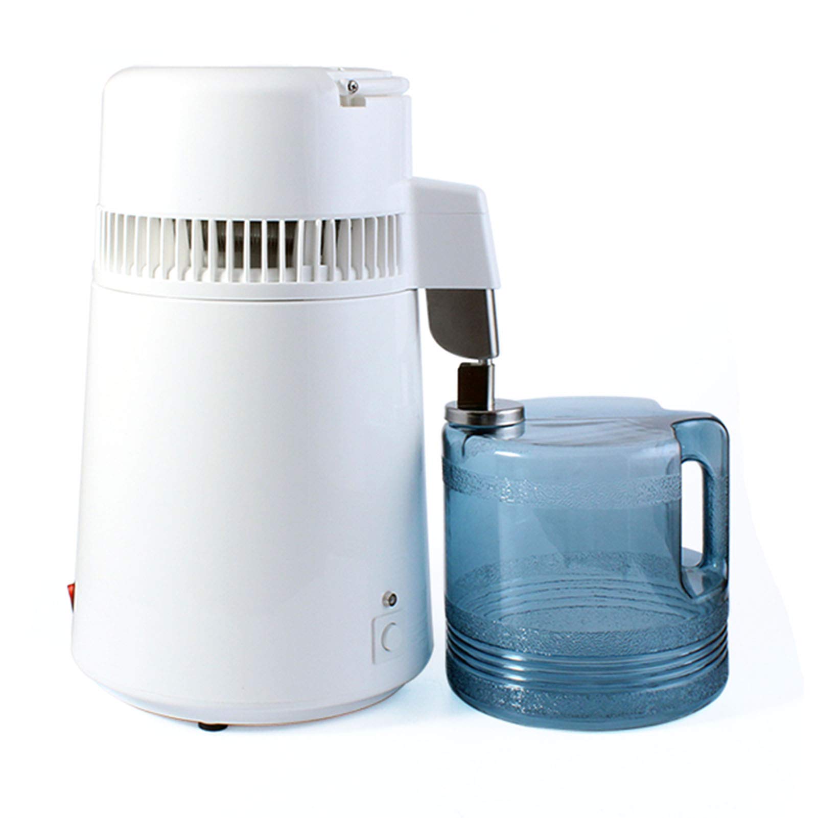 1.1 Gallon/4L Stainless Steel Water Distiller Kit - 750W Countertop Water Purifier with Glass Collection Bottle for Home Use (110V) | Perfect for Purified Drinking Water, Baby Formula, Coffee & Tea Brewing