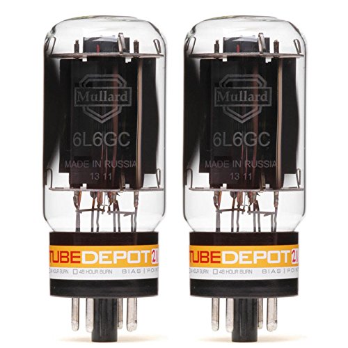Mullard 6L6GC New Production Power Vacuum Tube Pair - Premium Audio Tubes for Guitar Amps & Hi-Fi Systems - Perfect for Musicians & Audiophiles