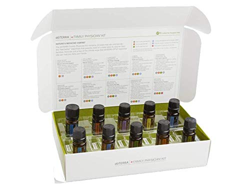 doTERRA Family Essential Kit - 10 Pure Essential Oils for Home, Wellness & Aromatherapy - Perfect for Diffusers, Massage & Stress Relief