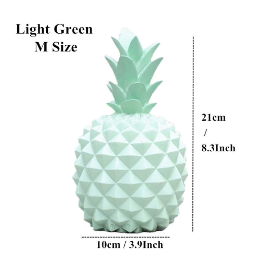 Nordic Resin Pineapple Statue - Home Decor, Fashion Piggy Bank, Miniature Figurine, Money Box | Perfect for Living Room, Bedroom, Office Desk & Gift Giving