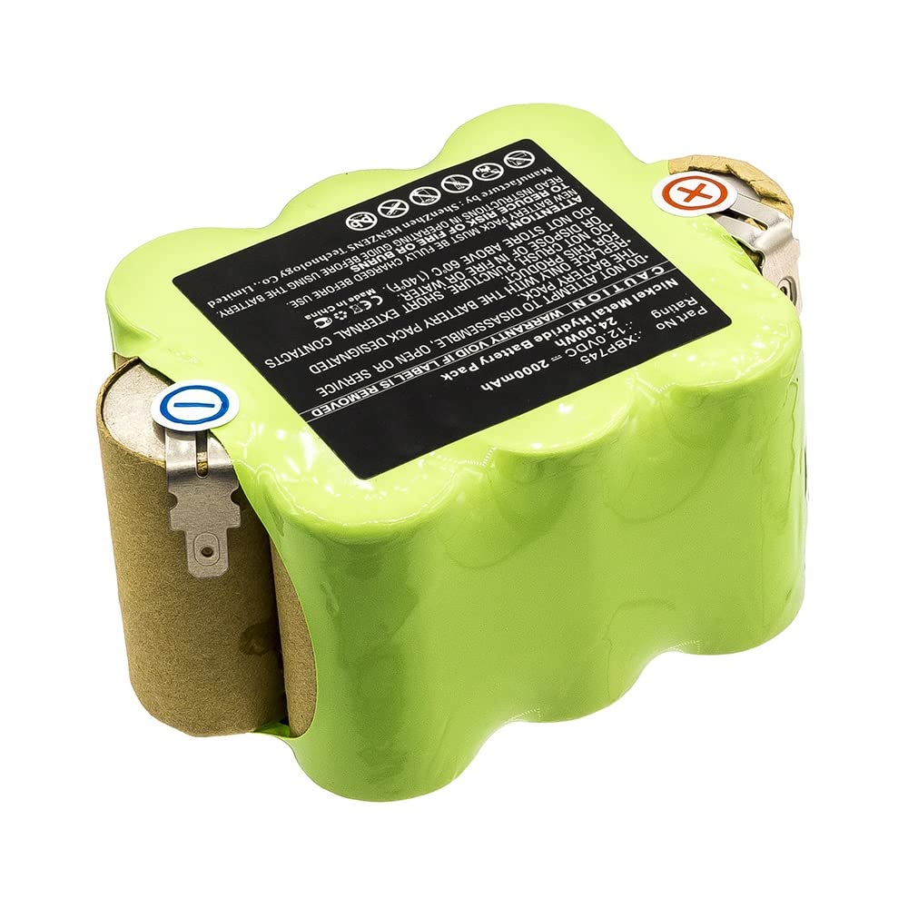 Synergy Digital Replacement Vacuum Cleaner Battery for Shark XBP745 - 12V 2000mAh Ni-MH Battery Pack | Compatible with Shark Cordless Vacuums | Ideal for Home Cleaning & Pet Hair Removal