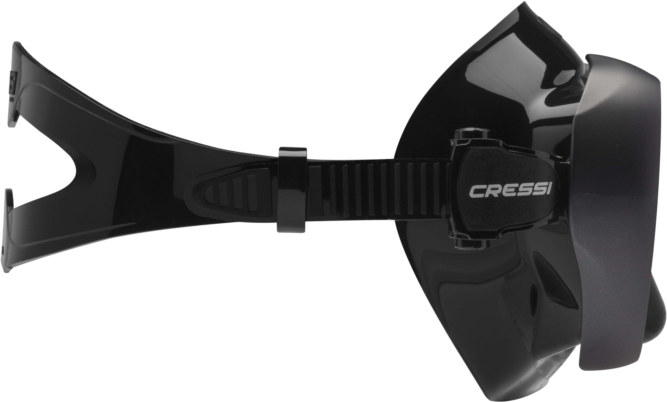 Cressi Anti-Fog Wide View Single Lens Scuba Diving Mask - A1 Clear Panoramic Freediving Snorkeling Gear for Underwater Exploration & Marine Life Viewing