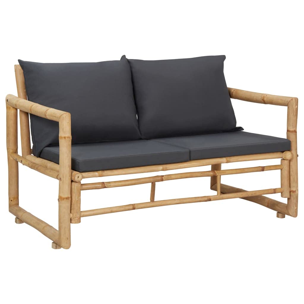 Outdoor Patio Bench with Cushions - 45.3