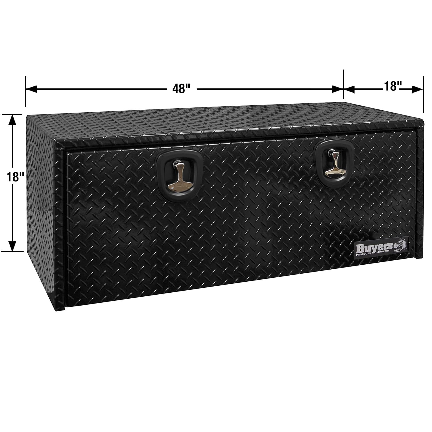 **Black Diamond Tread Aluminum Underbody Truck Tool Box - 24