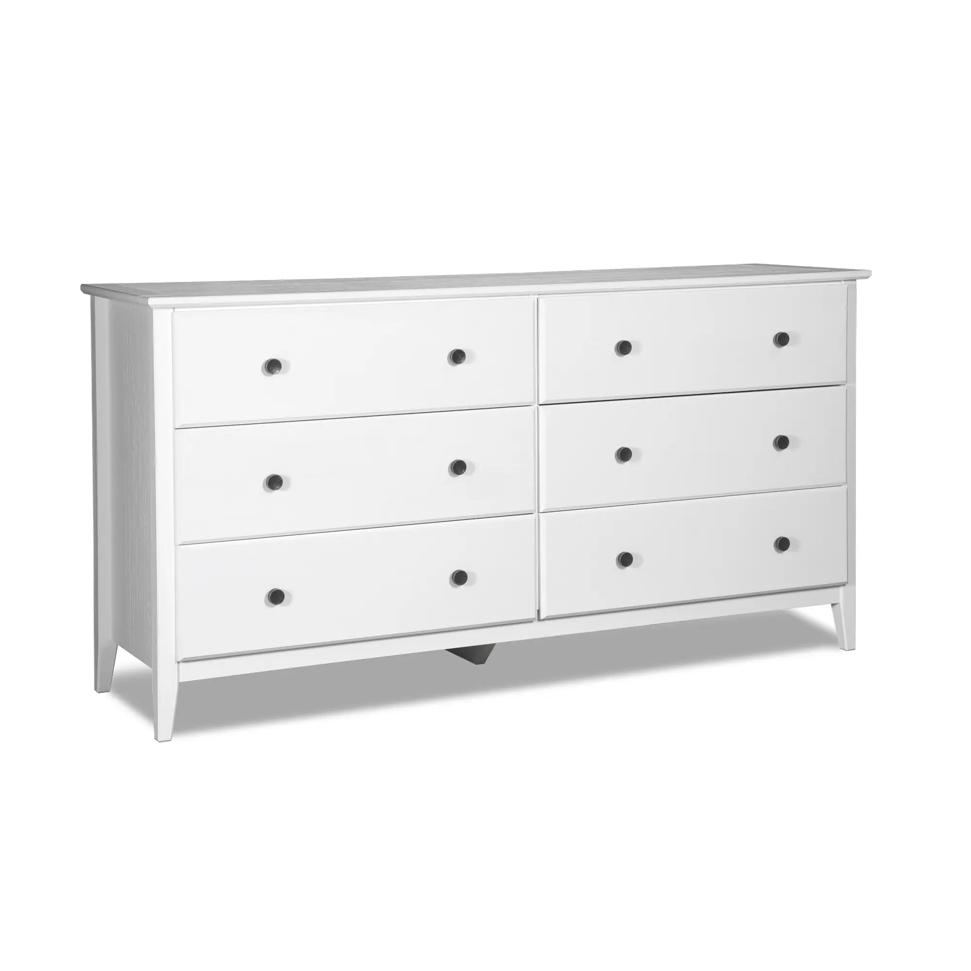 Greenport 5-Piece Bedroom Set - Queen Size Bed Frame, Nightstand, Dresser & Mirror - Modern Farmhouse Furniture for Master Bedroom or Guest Room