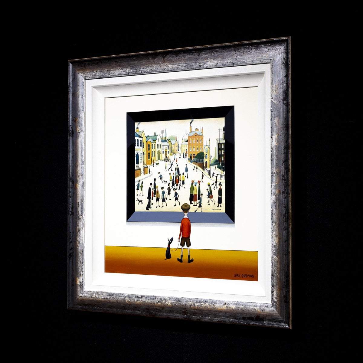 Original Crowded Street Urban Art Print - Perfect for Home Decor, Office Wall Art & Gift Ideas