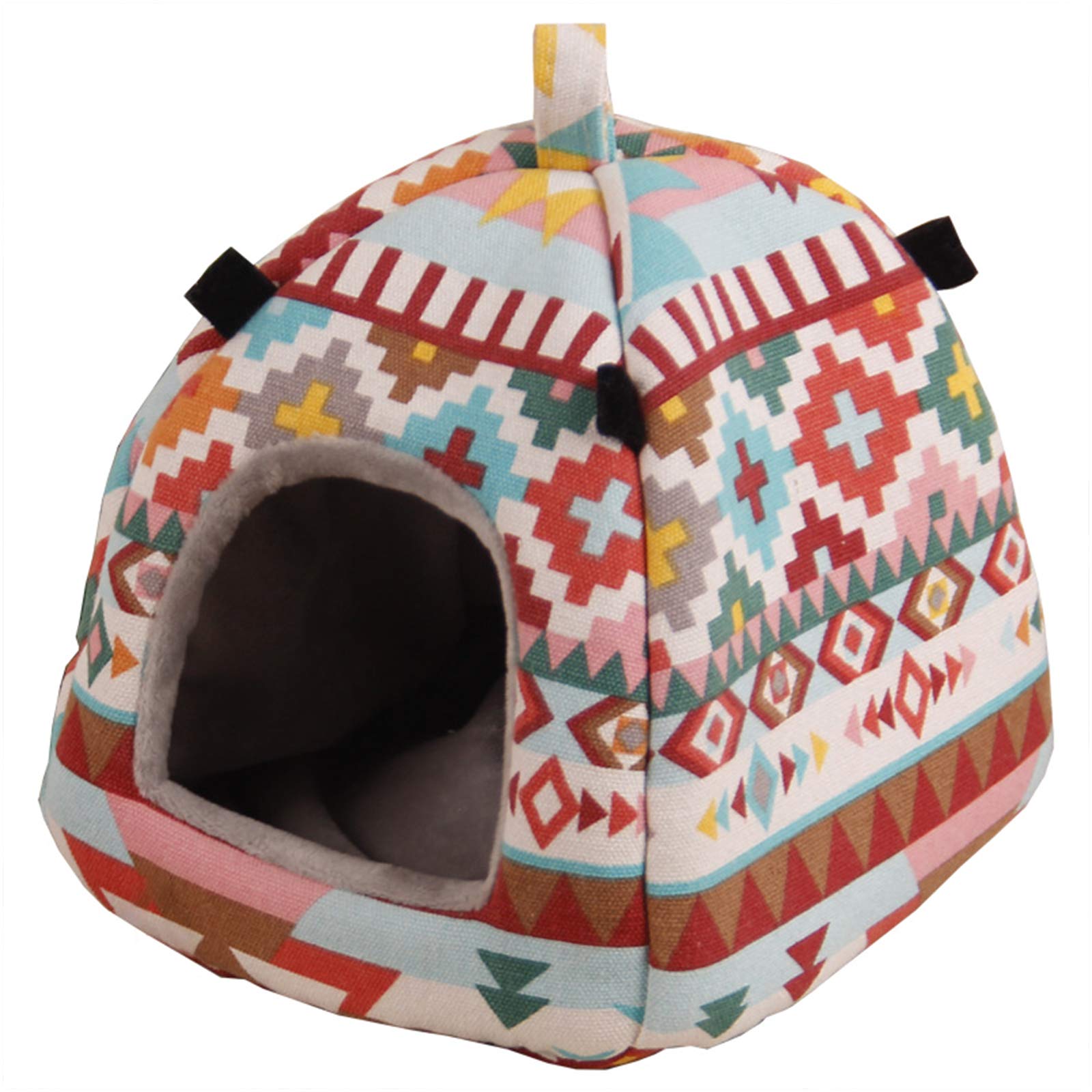 Cozy Hanging Hamster Bed - Warm Winter Cave House for Small Pets Like Hedgehogs, Chinchillas & Dwarf Rabbits - Perfect for Cage, Playpen or Travel Use