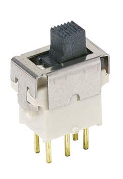 ES23MCKE Sealed Tiny Slide Switch - 5 Pack, Mini SPDT On-Off Switch for Electronics, DIY Projects, and Small Appliances - Perfect for Circuit Boards, Toys, and Home Automation Devices