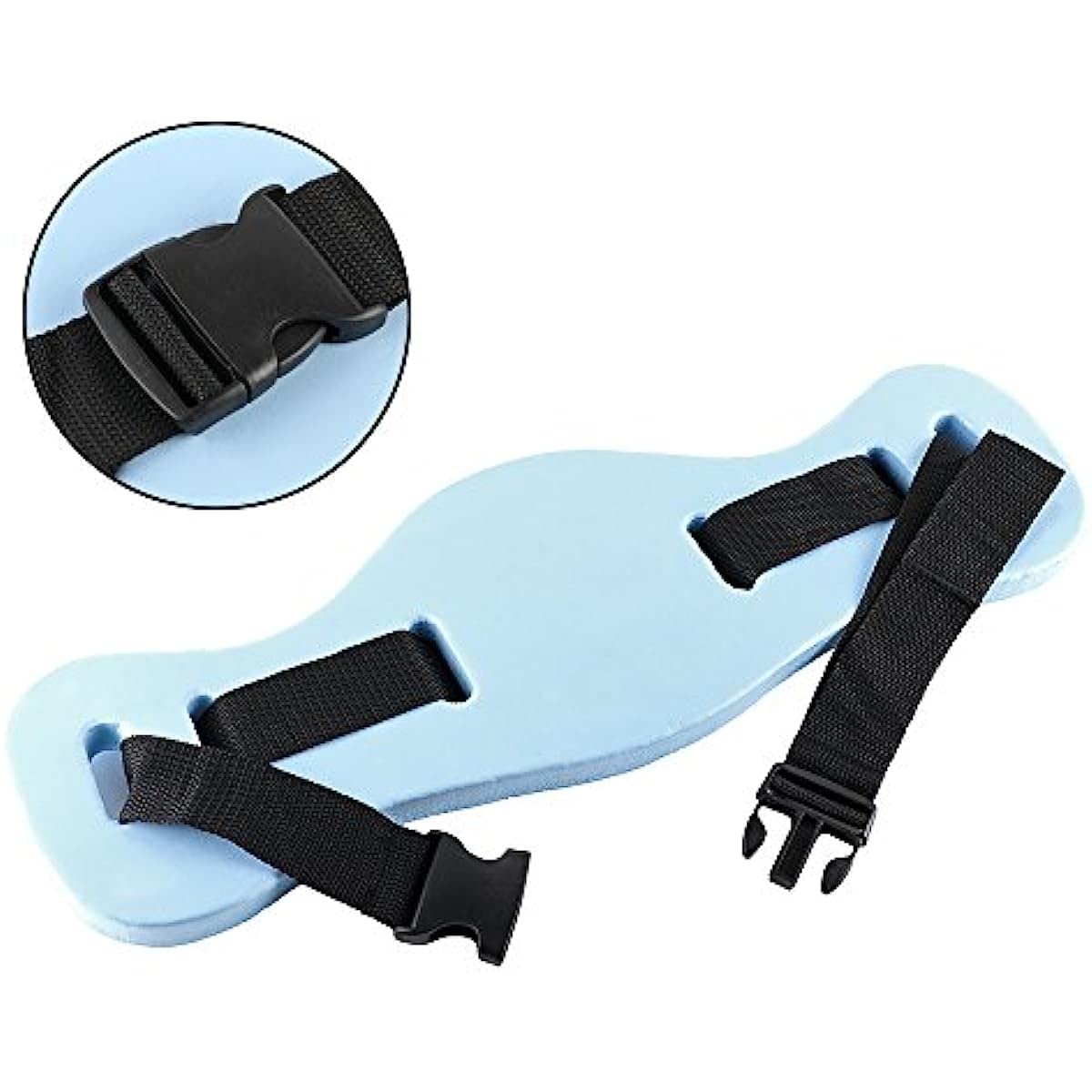 1Pack Adjustable Swim Belt Flotation Belt for Kids & Adults - Safe EVA Swimming Waist Belt for Learning, Training & Jogging - Perfect for Pool, Beach & Water Aerobics (Random Color)