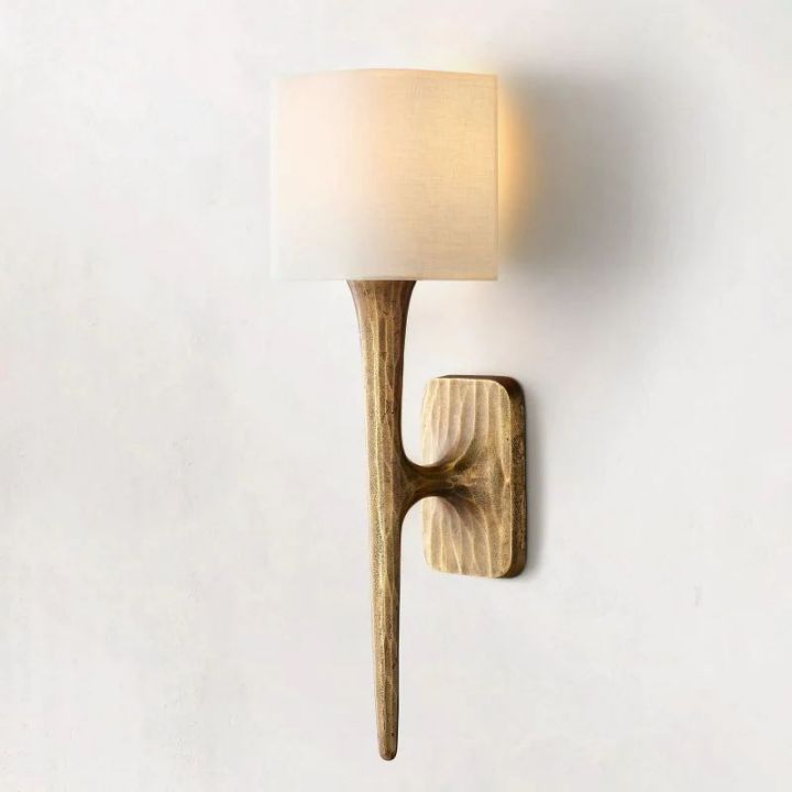 Thader Modern Wall Sconce Light Fixture - Adjustable Shaded Wall Lamp for Bedroom, Living Room & Hallway - Dimmable Indoor Lighting with Vintage Industrial Style