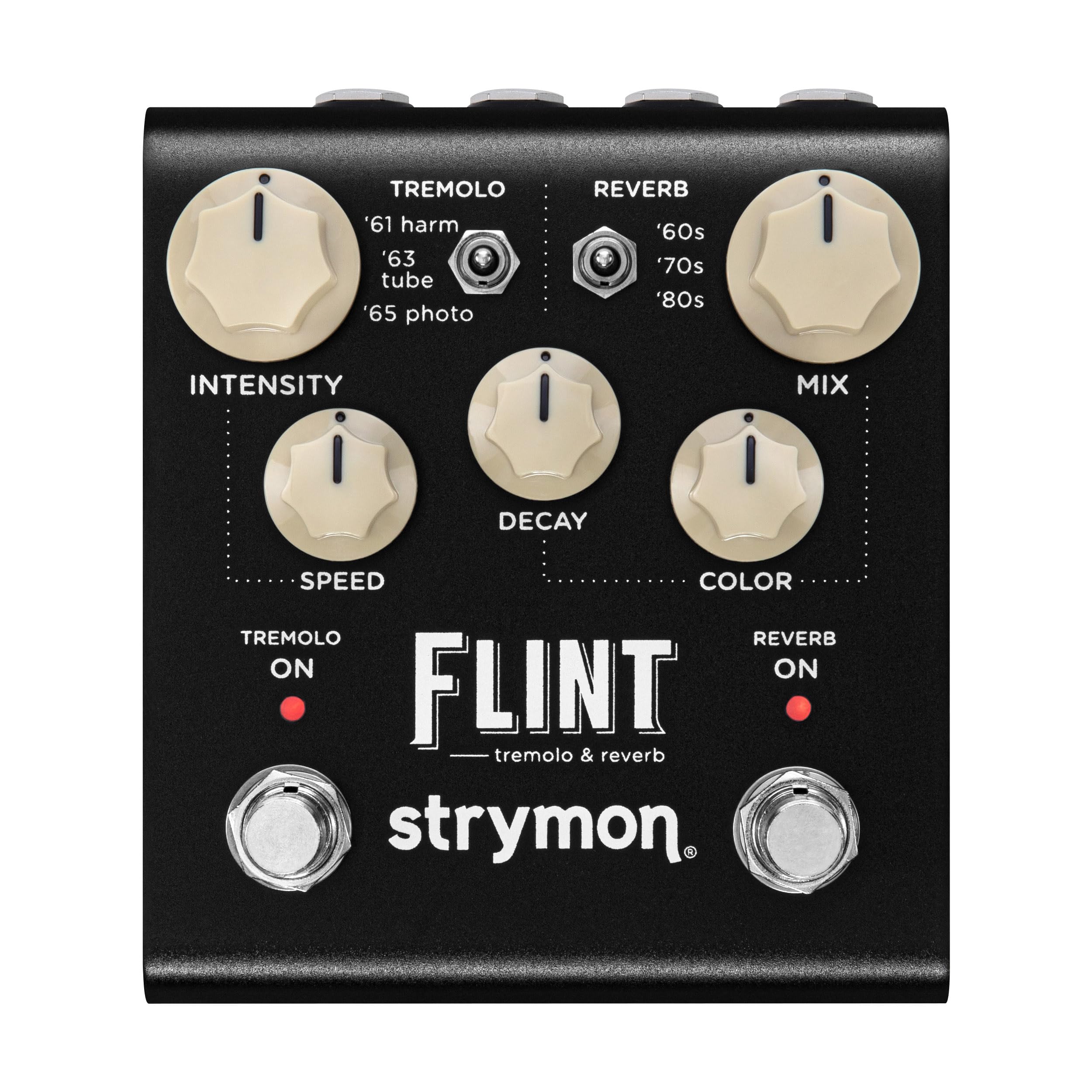 Strymon Flint V2 Tremolo & Reverb Guitar Effects Pedal - Professional Multi-Effects Processor for Electric/Acoustic Guitar, Synth, Vocals & Keyboards - Perfect for Live Performances, Studio Recording & Home Practice