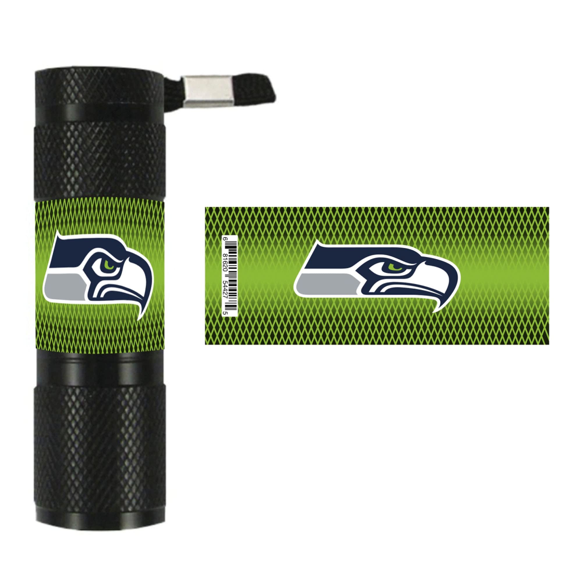 NFL Team Logo LED Flashlight - Bright Portable Light for Camping, Hiking, Emergencies & NFL Game Nights
