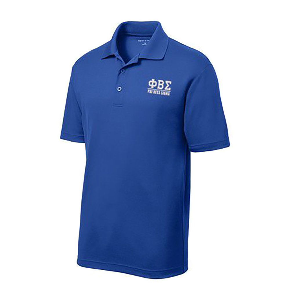 Phi Beta Sigma Greek Letter Polo Shirt - Comfortable & Stylish Fraternity Apparel for Men | Perfect for College Events, Social Gatherings & Greek Life