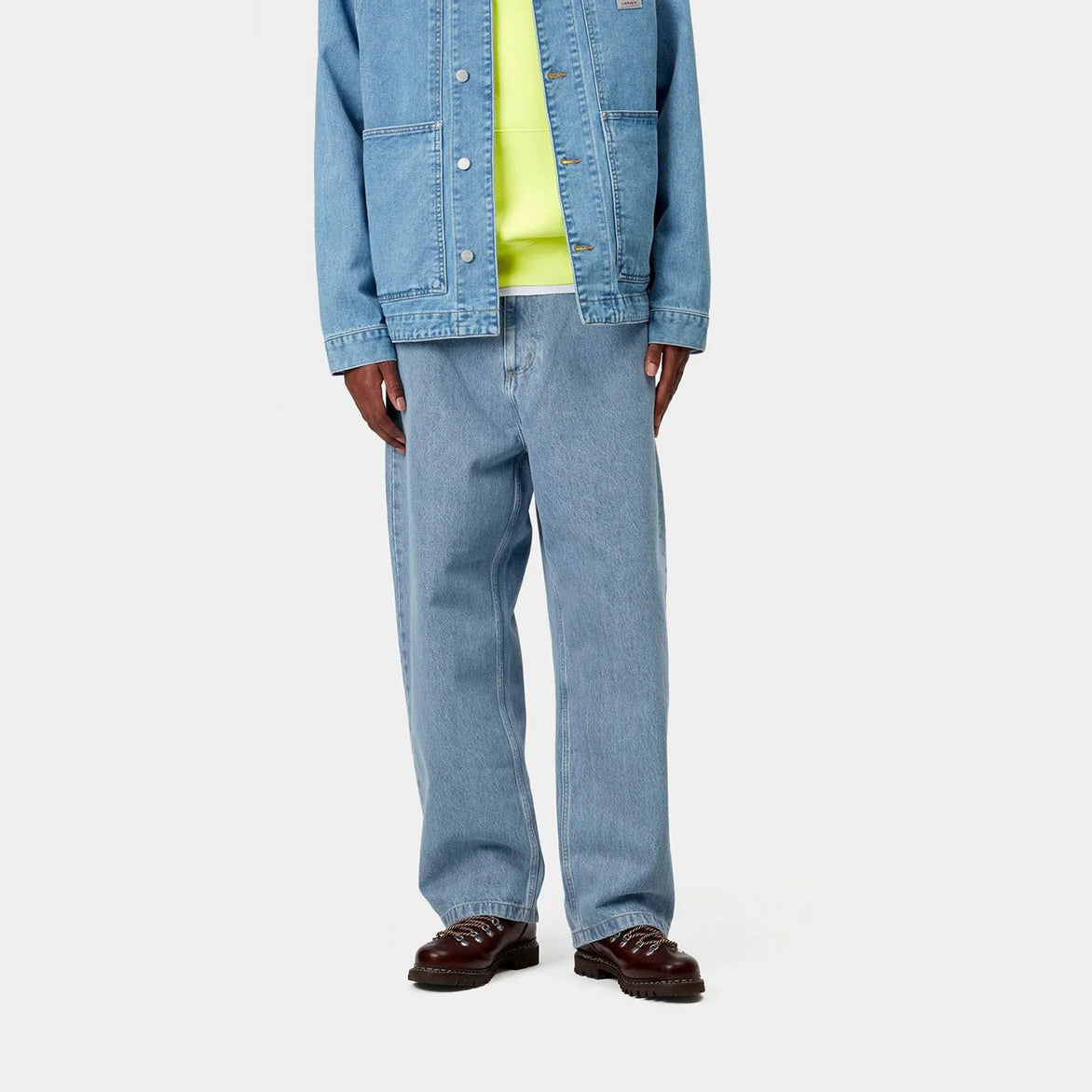 Brandon Blue Stone Bleached Pants for Men - Comfortable Casual & Work Wear - Perfect for Office, Travel & Everyday Use