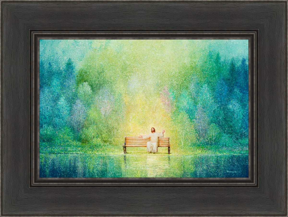 Come Unto Me and I Will Give You Rest - Inspirational Christian Wall Art for Home Decor & Church - Perfect for Bedroom, Living Room & Office