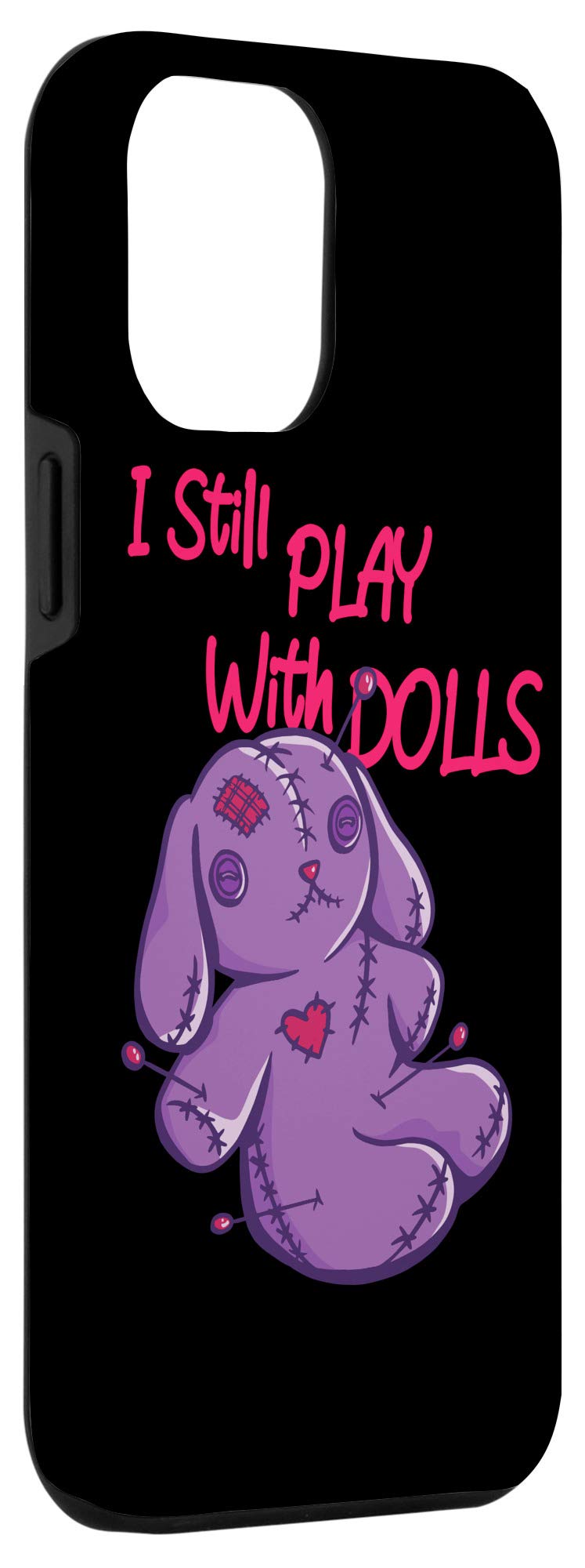 iPhone 12 Pro Max Protective Case with Unique Voodoo Doll Design - Durable Phone Cover for iPhone 12 Pro Max - Perfect for Halloween, Cosplay, and Gothic Style Lovers