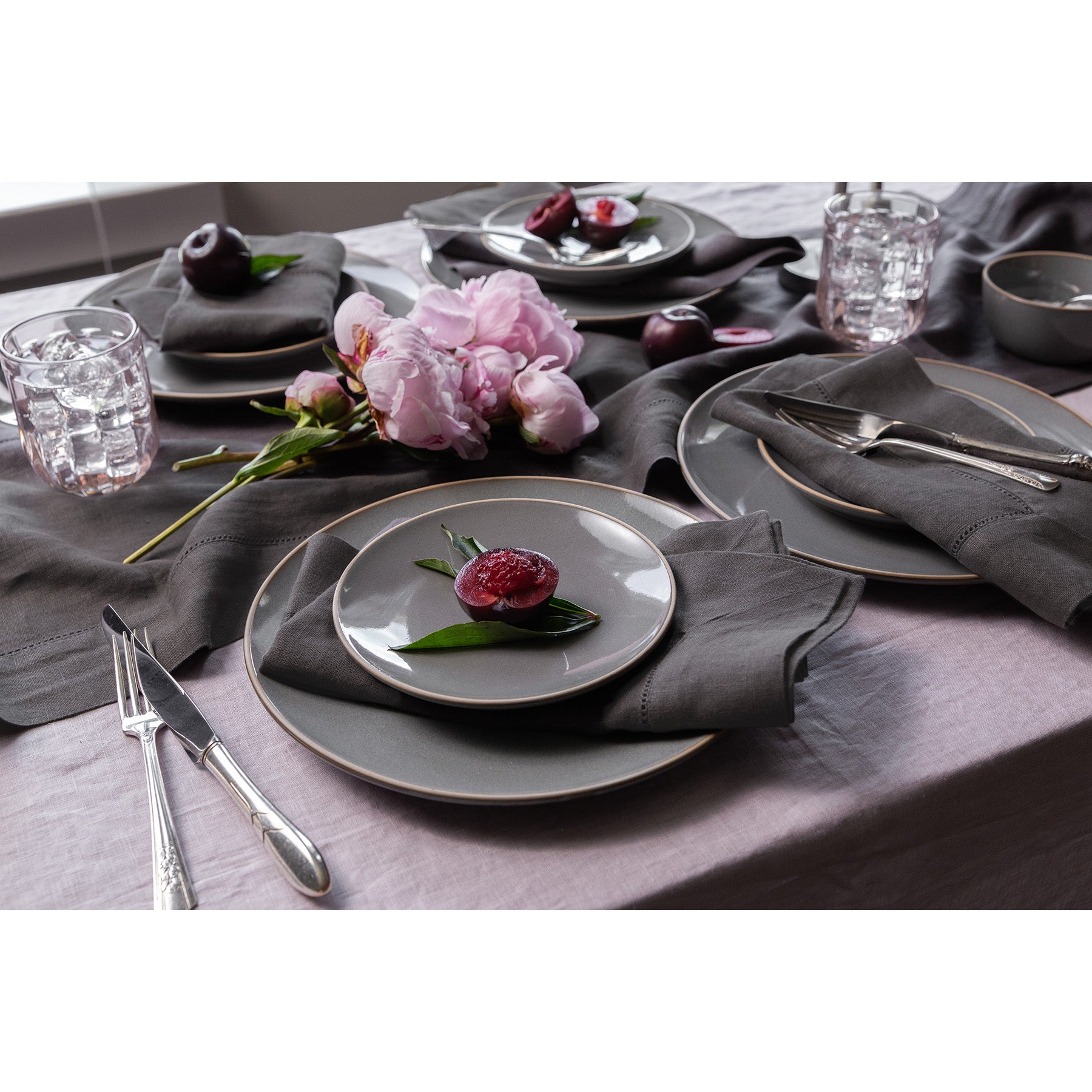Premium Heavyweight Hemstitch Table Runner - Elegant Dining Decor for Weddings, Holidays & Formal Events - 100% Cotton Linen Tablecloth Accessory