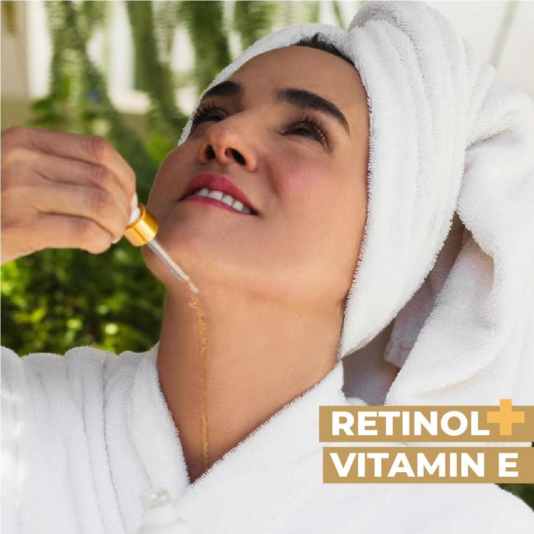 Organic Cacay Oil & Retinol Roll-On Serum for Face, Skin & Hair - Vitamin E Enriched, Antioxidant-Rich Facial Oil for Acne Scars, Hair Growth & Lip Care - Perfect for Nighttime Skincare & Anti-Aging Routine
