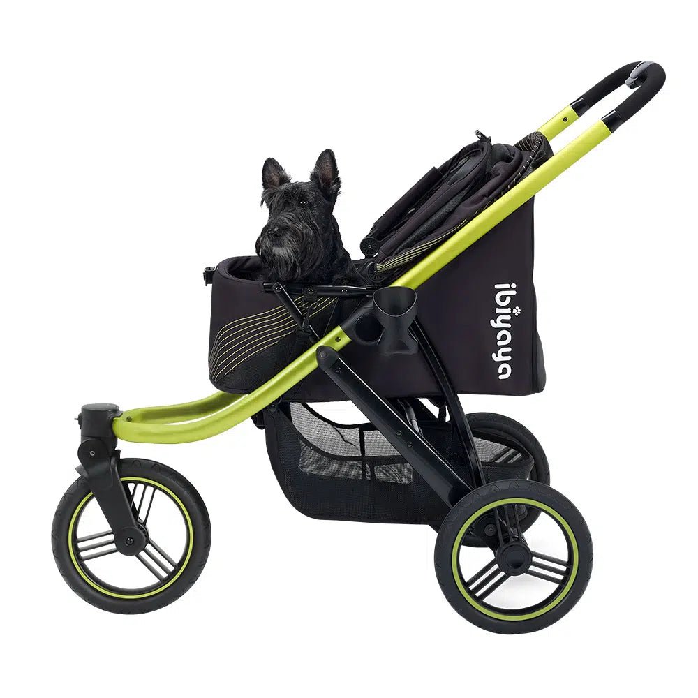 The Beast Pet Jogging Stroller - Premium Jet Black Dog Stroller for Running & Outdoor Adventures | Perfect for Jogging, Hiking & Park Walks with Your Pet
