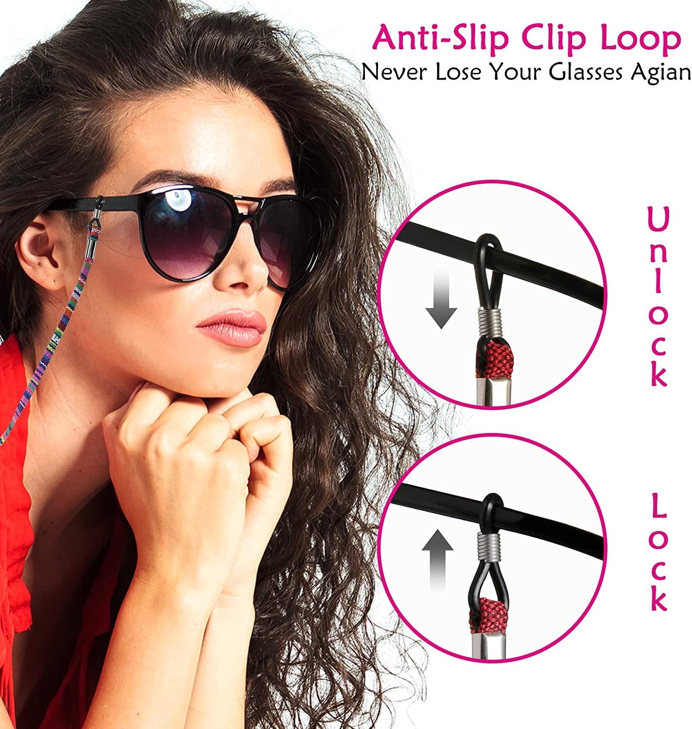 10 Pcs Colorful Eyewear Straps - Unisex Sunglass Lanyards for Sports & Outdoor
