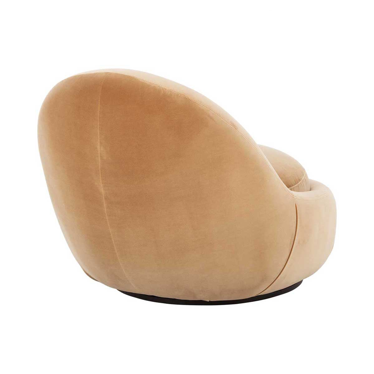 Babette Velvet Swivel Armchair - Modern Accent Chair with 360° Rotation for Living Room, Bedroom & Office - Soft Upholstered Lounge Chair for Home Decor